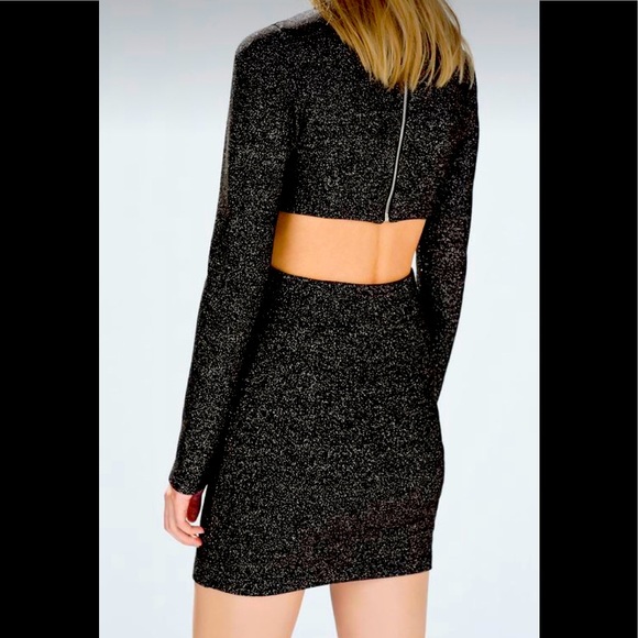 Zara Open Back Long Sleeve Dress - Picture 3 of 5